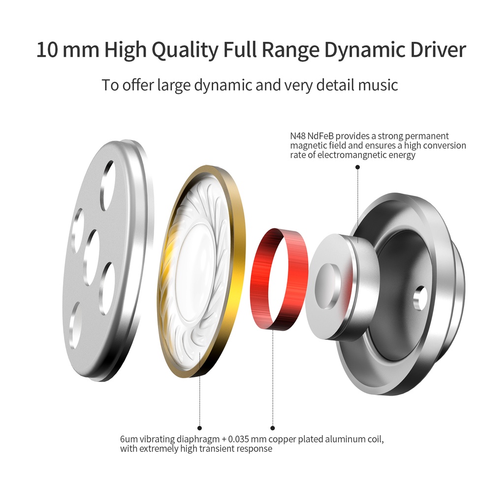 Tai Nghe Nhét Tai SoundMAGIC E50 Màu Đỏ/Đen Chống Ồn Thoải Mái