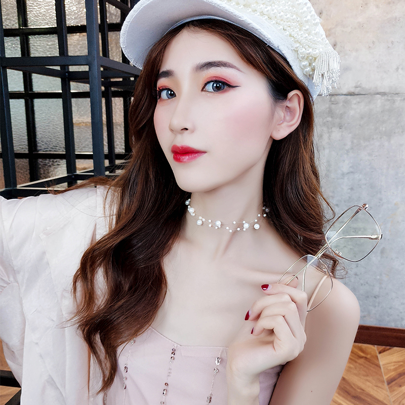 Dây chuyền nhiều lớp đính ngọc trai nhân tạo thời trang dành cho nữ