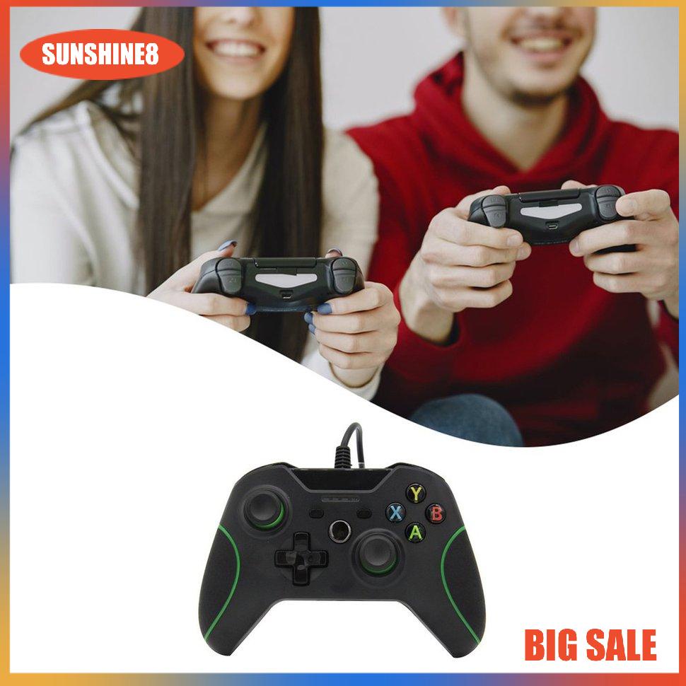 【SUN】Wired Handle With double vibration For Xbox One For Pc Host Game Controller