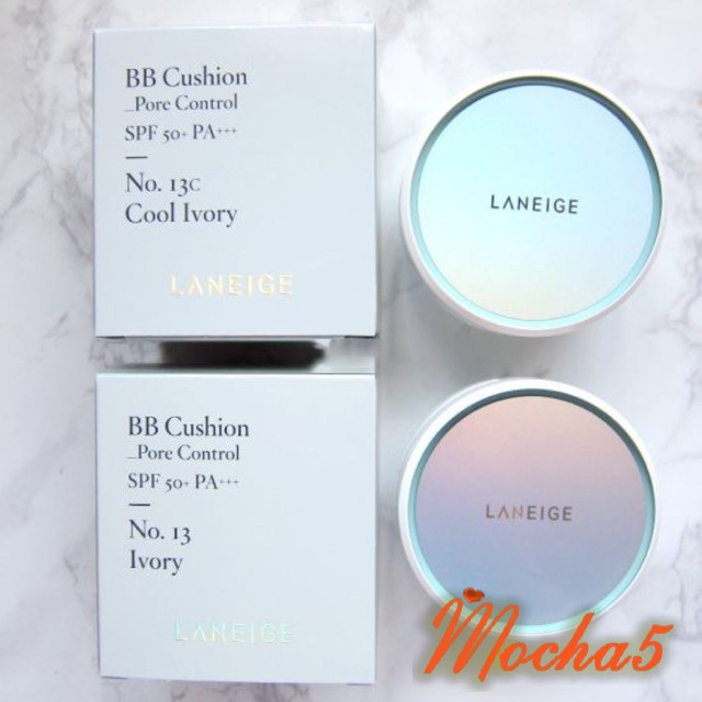 Phấn nước kiềm dầu siêu mịn Laneige BB Cushion Pore Control 2 lõi