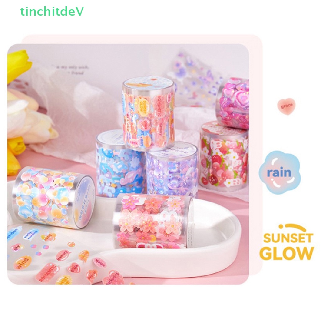 [TinchitdeV] Băng Keo Dán Trang Trí Thủ Công Cắt Laser Hình Trái Tim Dễ Thương DIY [Mới]