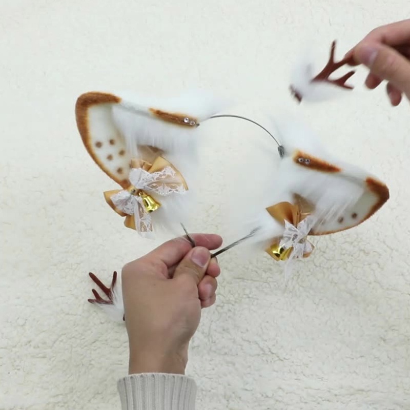 Cài Tóc Hình Tai Nai Hoạt Hình Bằng Vải Lông Dành Cho Bé Gái