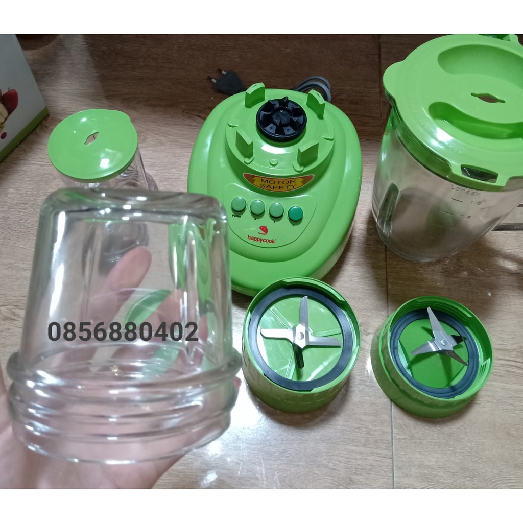 Cối nhỏ - cốc xay khô thủy tinh máy sinh tố happy cook 150B + 150C Không kèm cụm dao