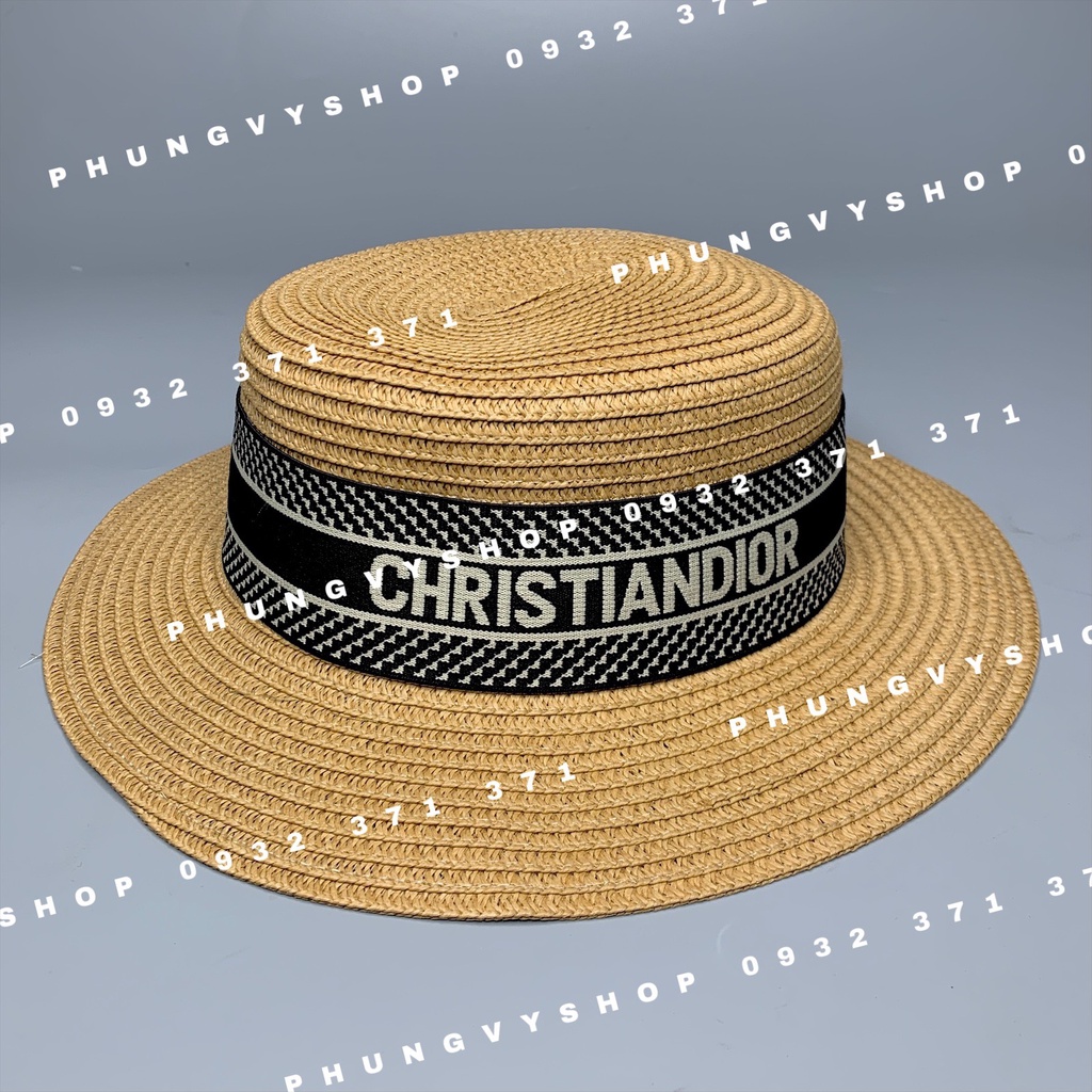 ( Dây đai dệt XỊN ) Mũ cói VÀNH NHỎ VIỀN CHRIS nón đi biển che nắng