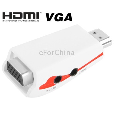 [Mã ELFLASH5 giảm 20K đơn 50K] Đầu Chuyển HDMI Sang VGA Có Audio cao cấp