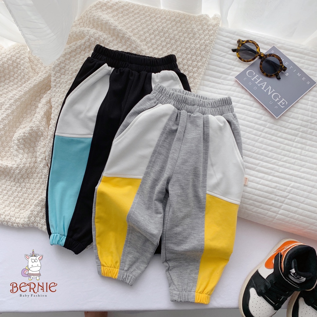 Bộ cotton da cá kéo khoá phong cách thể thao cho bé trai, bộ thun unisex hàng đẹp cho bé