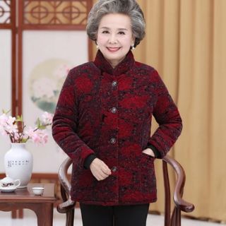 Áo khoác lót nỉ siêu ấm cho bà