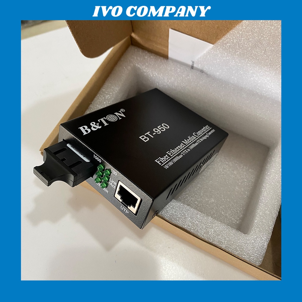Bộ Chuyển Đổi Quang Điện BT-950 Media Converter BTON BT-950GS-20