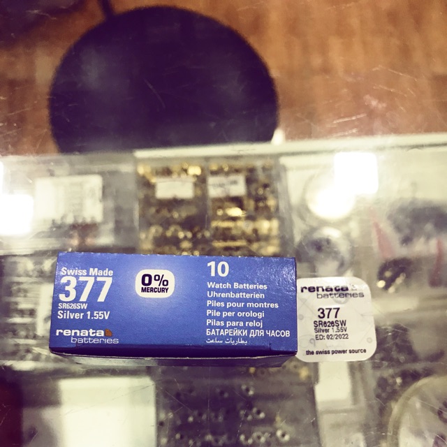 Viên Pin Đồng Hồ Renata 377 SR626SW - pin renata 626 - pin 377 vỉ 1 viên chính hãng
