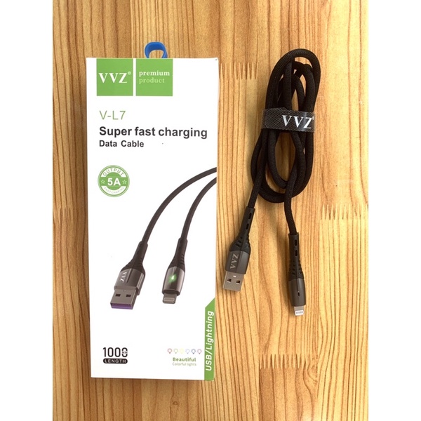 Cáp Dù Có Đèn Led Tự Ngắt Sạc Khi Đầy Chính Hãng VVZ