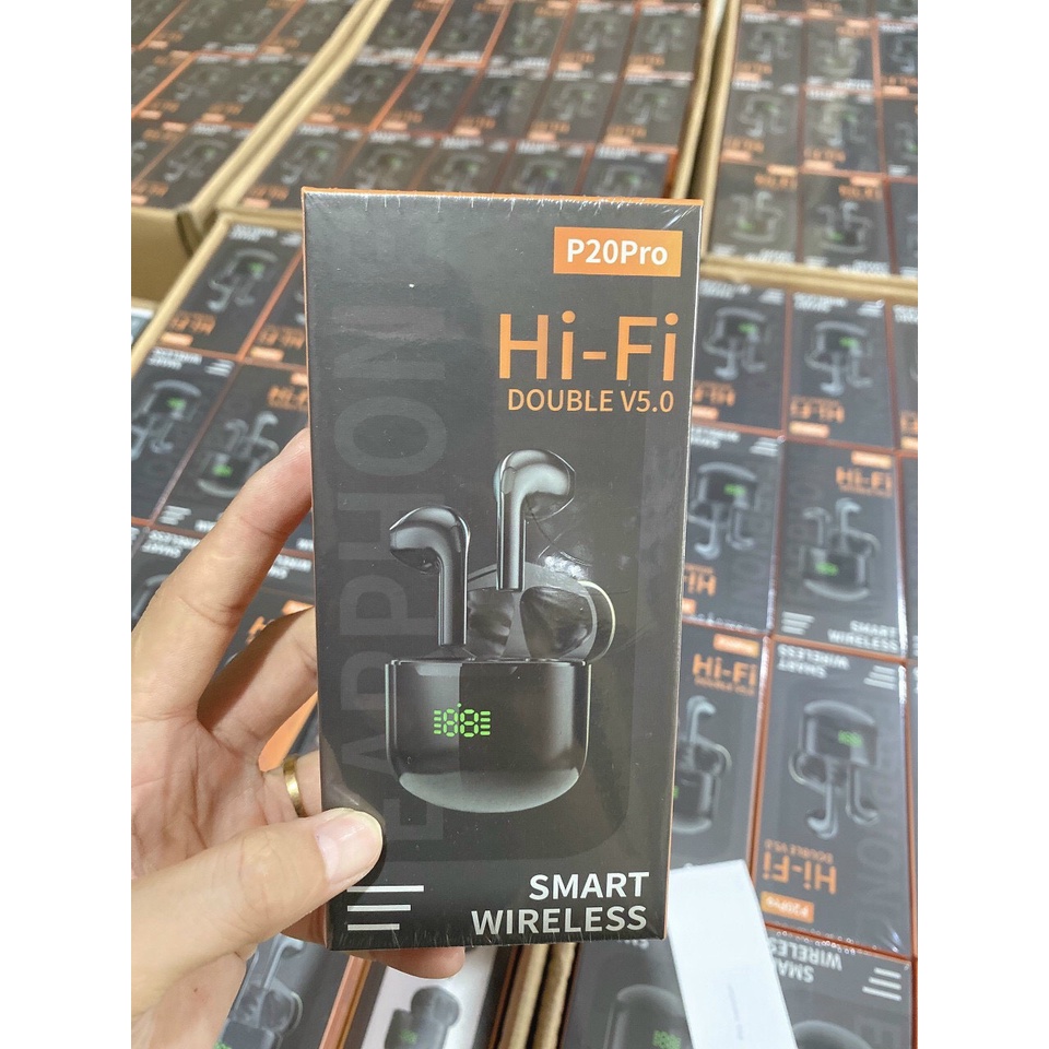 Tai nghe bluetooth không dây TWS  P20 PRO Thiết Kế Âm Bass Mạnh Mẽ Độ Trễ Thấp Tiện Dụng Cho Chơi Game