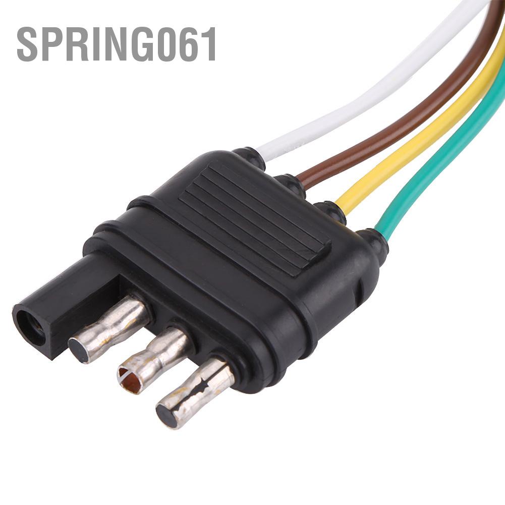 Spring061 6-24V 4 đến 7 chiều Trailer Bộ chuyển đổi phẳng Ổ cắm Đầu nối dây cho Thanh kéo Caravan