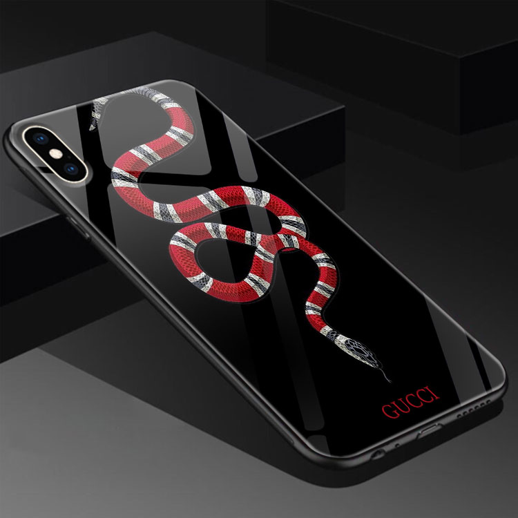 Ốp Lưng Iphone X Đen Hình Gucci_Con Rắn Đẹp Đẳng Cấp MYCASE Cho 6/6S/7/8/Plus/X/Xs/Xr/11/Pro/Max/12/Min