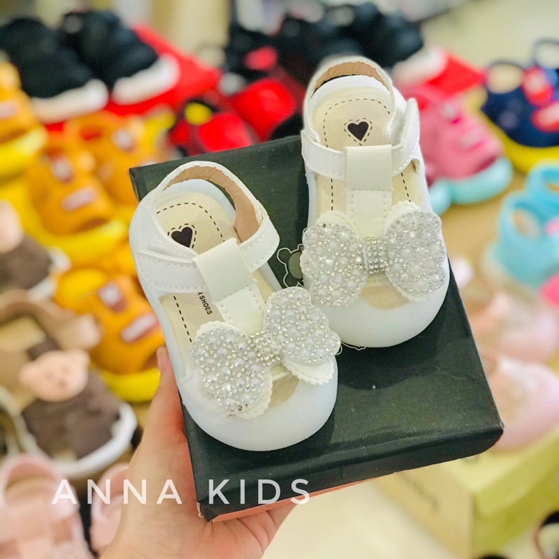 Dép sandal nơ cho bé gái loại 1 Full Box