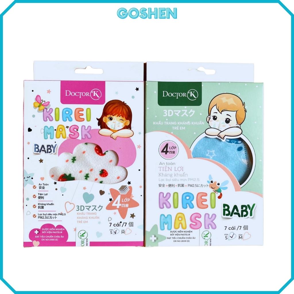 Khẩu Trang Em Bé, Trẻ Em Kháng Khuẩn 3D Doctor K Kirei Mask