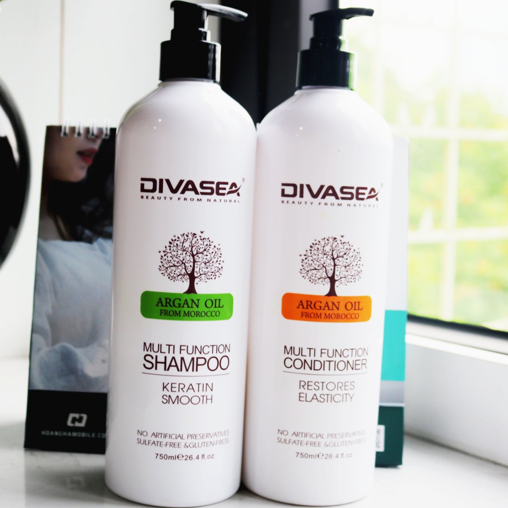 [MỚI] Dầu xả đa năng DIVASEA 750ml Multi Function ngăn gàu, chống gãy rụng với tinh dầu thiên nhiên nuôi dưỡng tóc