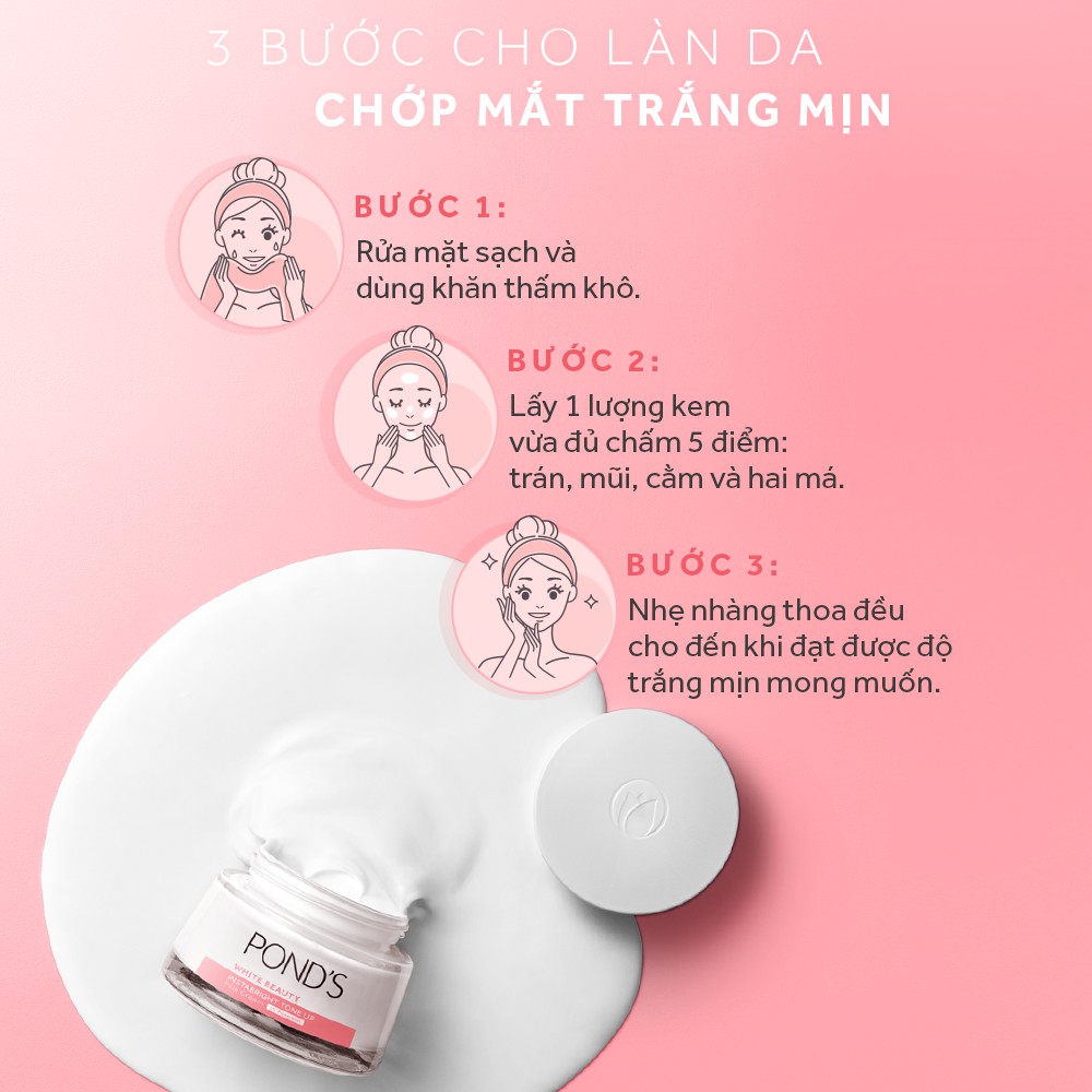 [HB GIFT] PONDS Kem sữa dưỡng sáng nâng tông bright Beauty 23g/Hũ