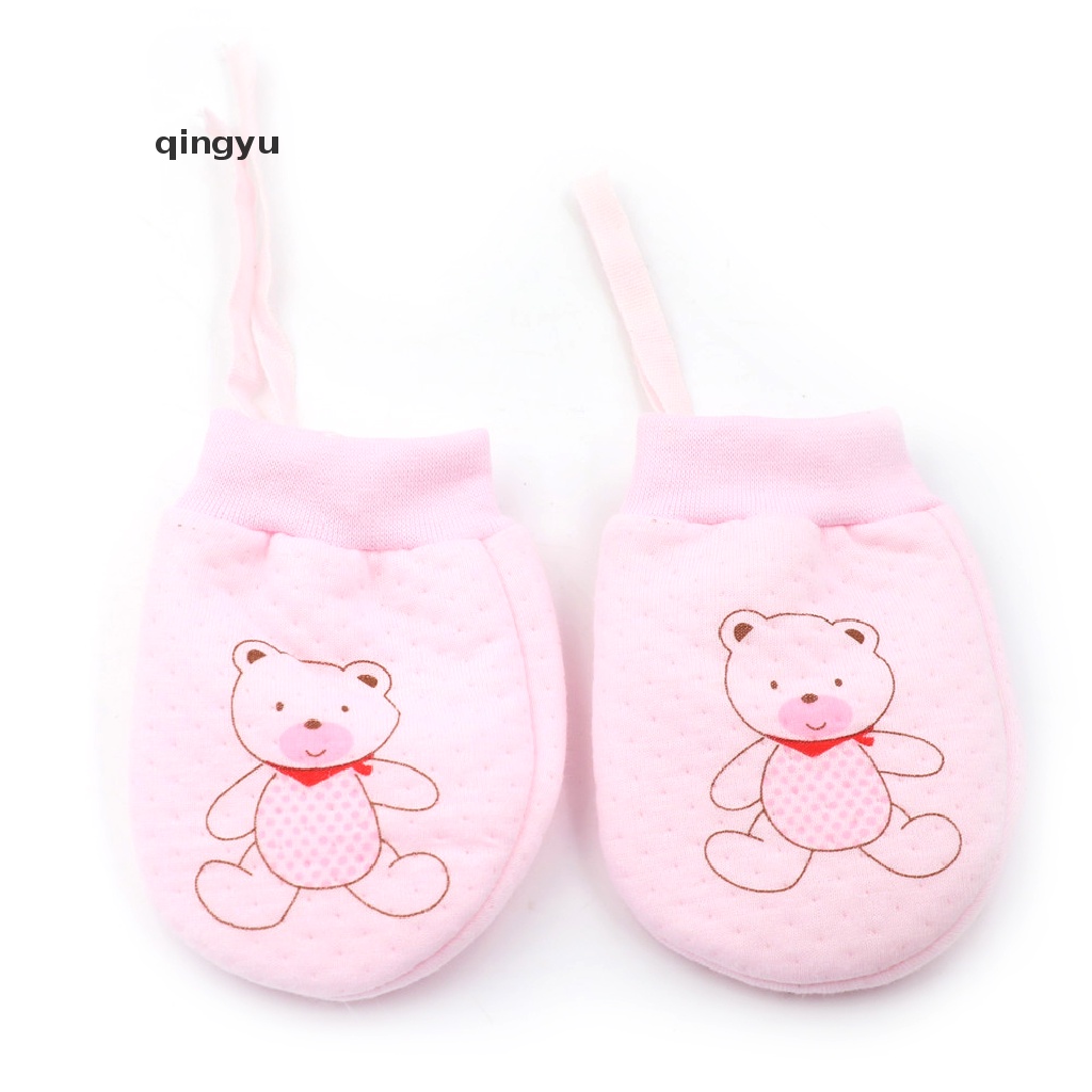 Găng Tay Chống Xước Mềm Mại Dễ Thương Cho Bé Sơ Sinh