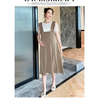 Váy yếm bầu trẻ trung big size.