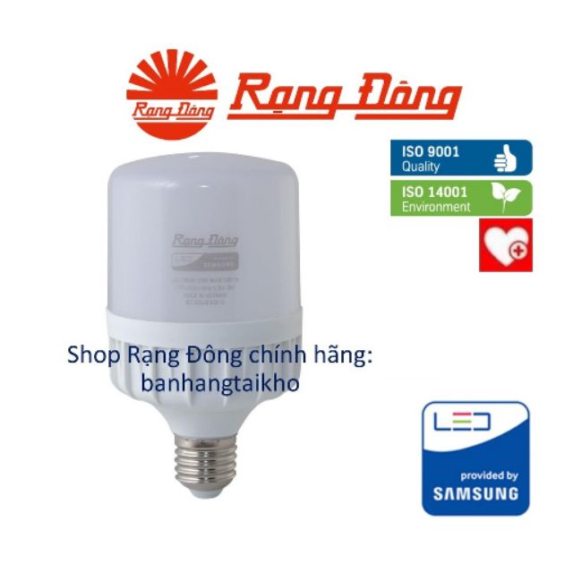 Bóng đèn LED Trụ 30W Rạng Đông - SAMSUNG ChipLED