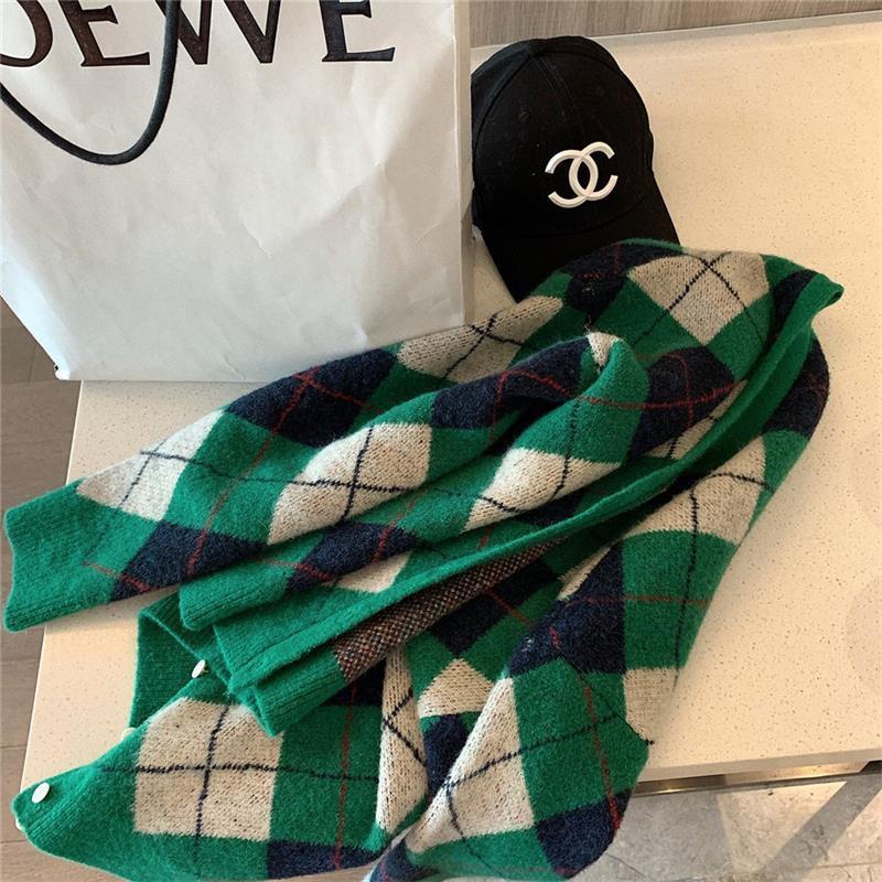 Áo khoác cardigan dệt kim tay dài dáng rộng phong cách thu đông mới 2021