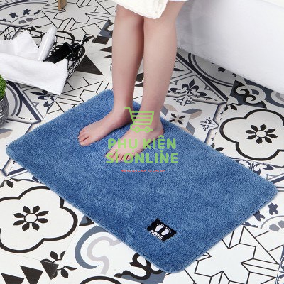 Thảm nỉ lau chân, thảm chùi chân phòng khách, nhà đế cao su chống trượt, chất liệu len nỉ mịn, thấm hút tốt (40 x 60)