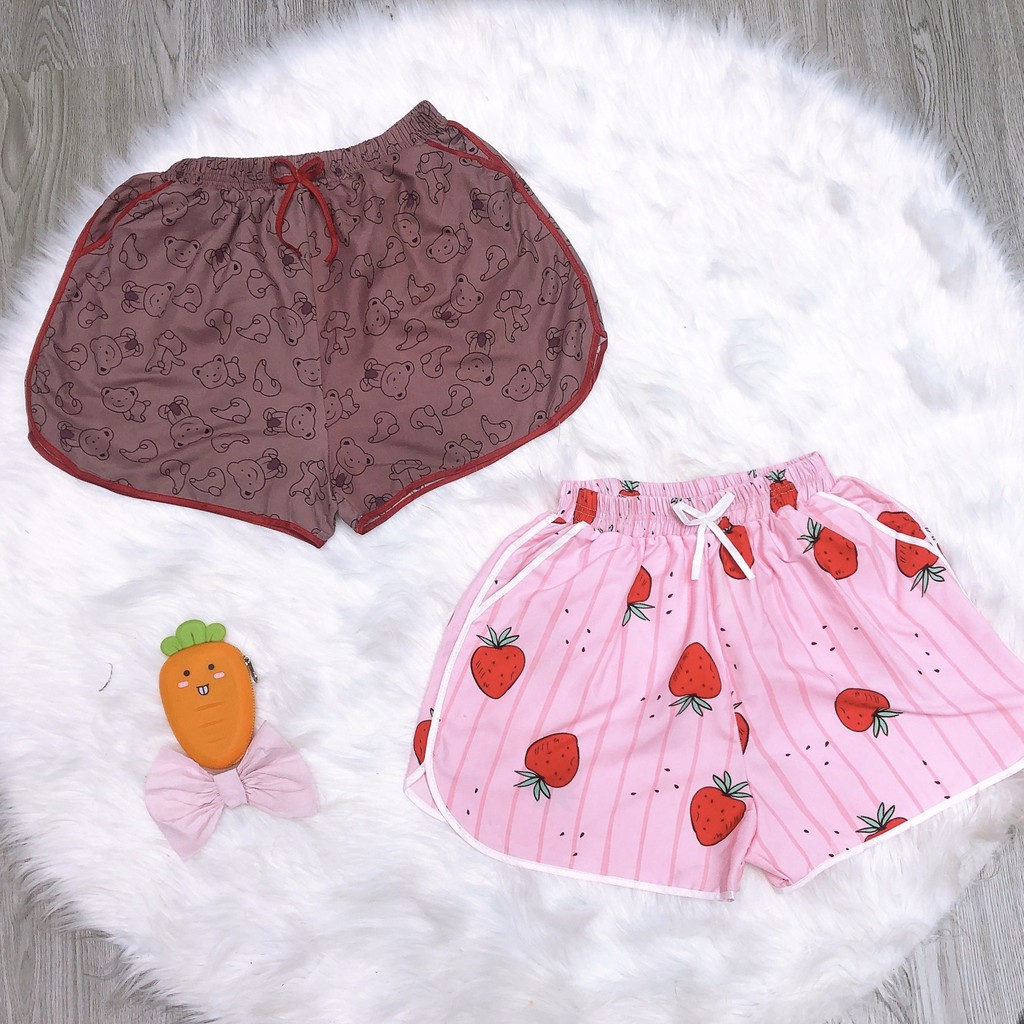 đơn 99K] Quần đùi Kate Thái mặc nhà họa tiết cute ❤️ | BigBuy360 - bigbuy360.vn