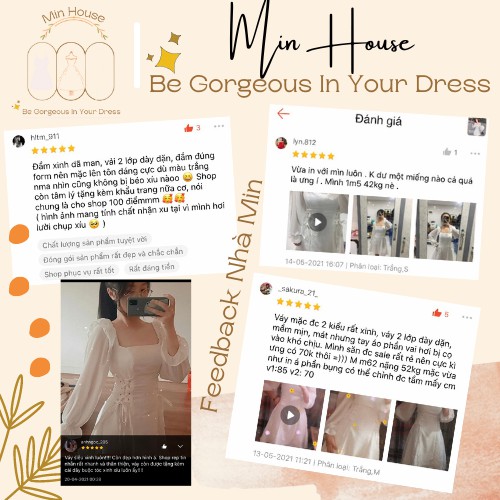 Váy trắng nữ dự tiệc dạo phố siêu xinh✅HÀNG CAO CẤP-MẶC LÀ XINH✅ váy trắng chụp hình kỷ yếu-min.house86 (V1) | BigBuy360 - bigbuy360.vn