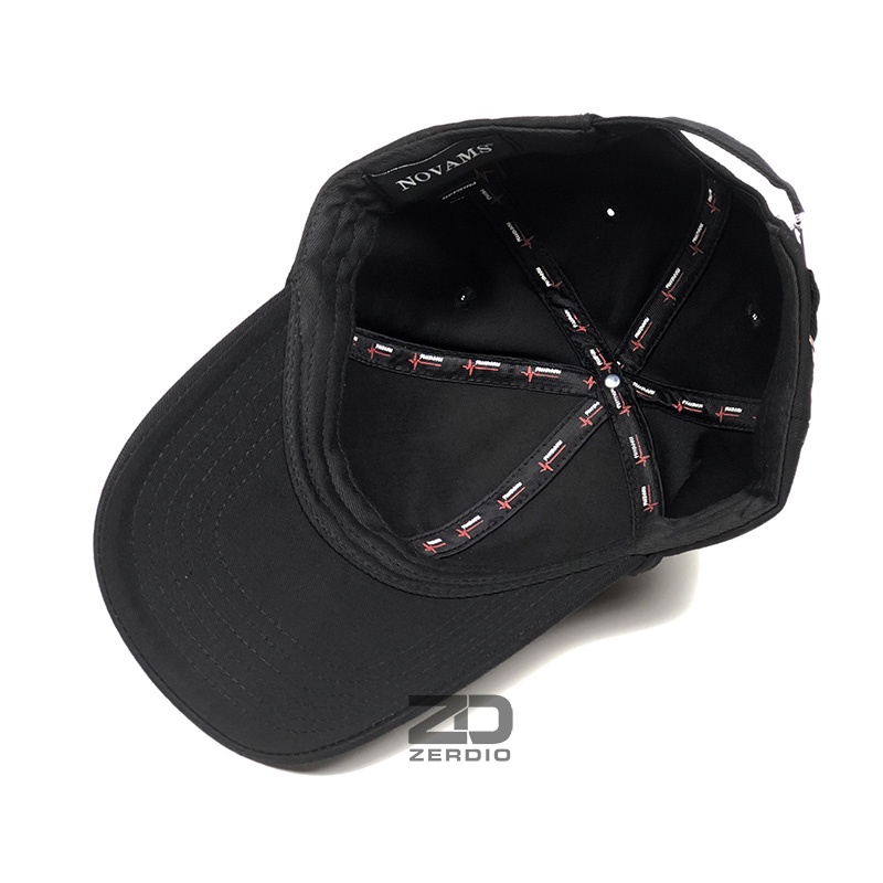 Nón kết, mũ lưỡi trai nam, nữ Novams màu đen, hồng chất liệu cotton dày dặn