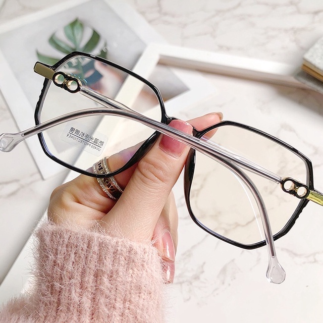 Kính cận VIENDO gọng vuông to tròng đổi màu chống ánh sáng xanh chống tia UV màu sắc thời trang Hàn Quốc cho nam và nữ