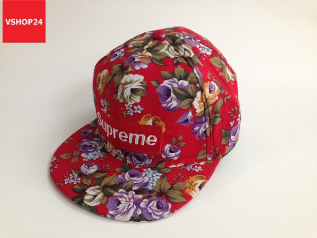 Mũ snapback hoa Supreme