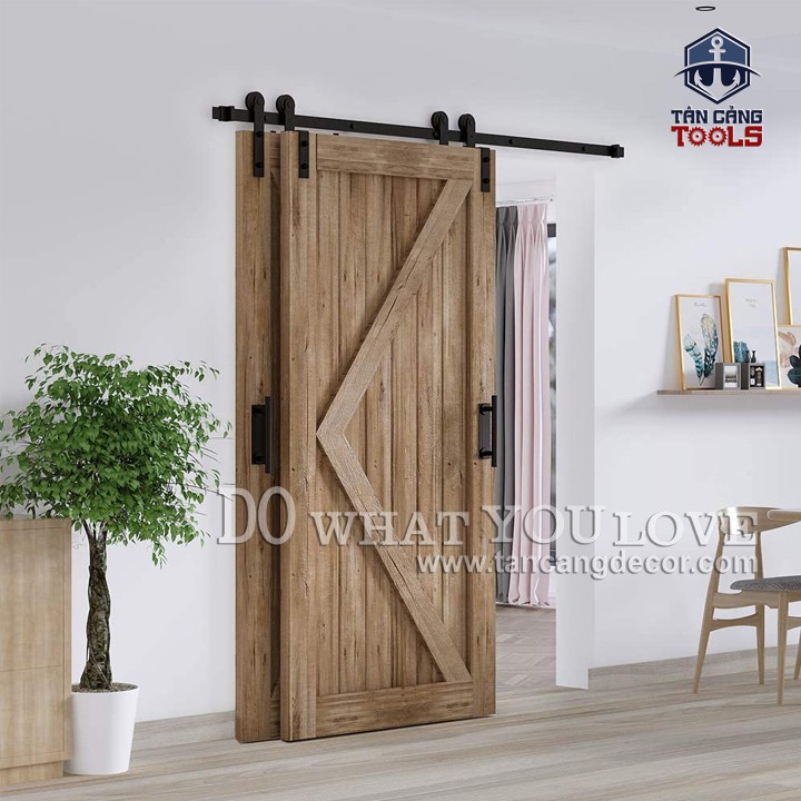 Phụ kiện Cửa Lùa 2 Cánh Đôi Barn Door