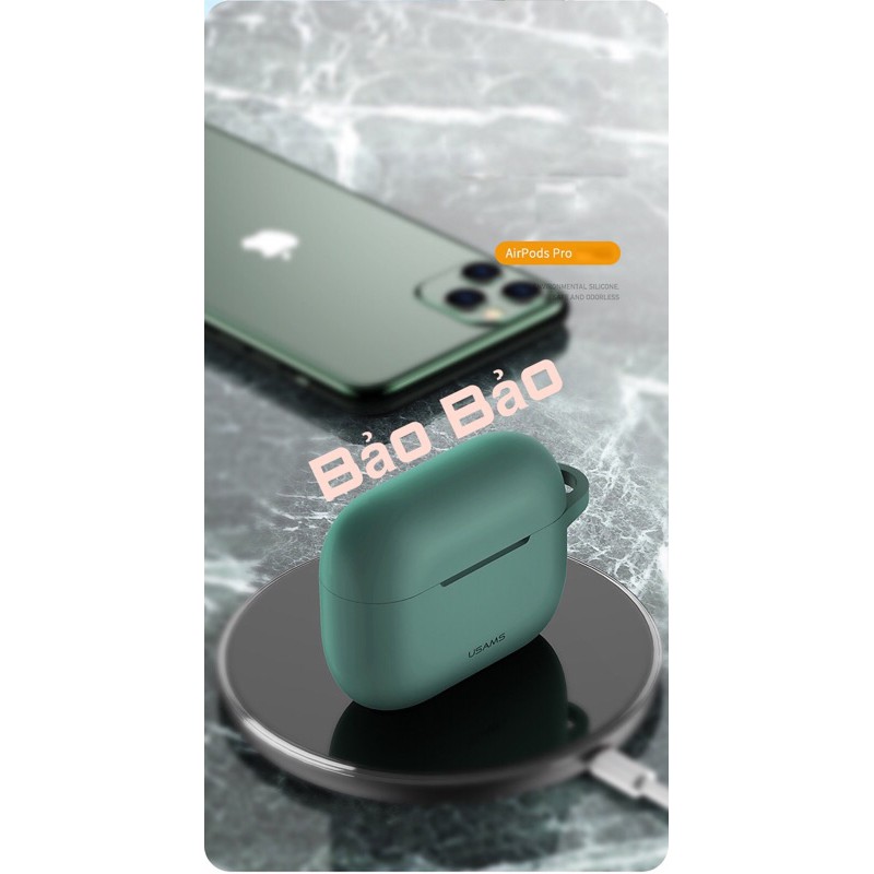 [Usams] Bao case chống sốc silicone cho tai nghe Apple Airpods Pro Usams BH568 (siêu mỏng 0.2mm)