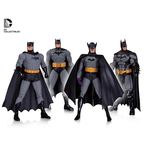 MÔ HÌNH CHÍNH HÃNG DC COLLECTIBLES BATMAN 75TH ANNIVERSARY 4-PACK SET 1