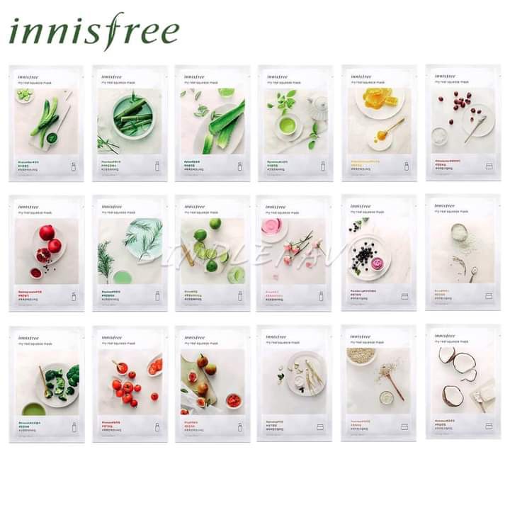 {HÀNG CHUẨN}Mặt nạ Innisfree🍅FREESHIP🍅 my real squeeze mask