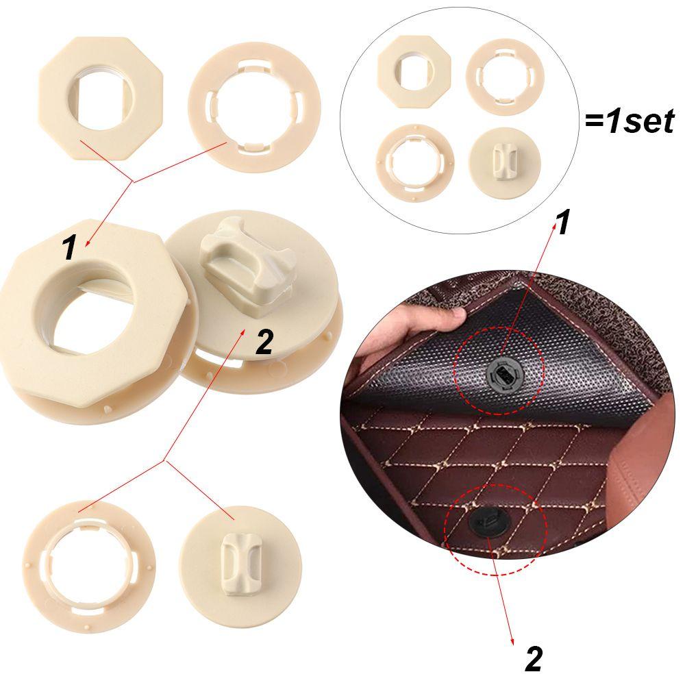 WTTLE Set 5 Kẹp Cố Định Thảm Lót Sàn Xe Hơi Chống Trượt Tiện Dụng