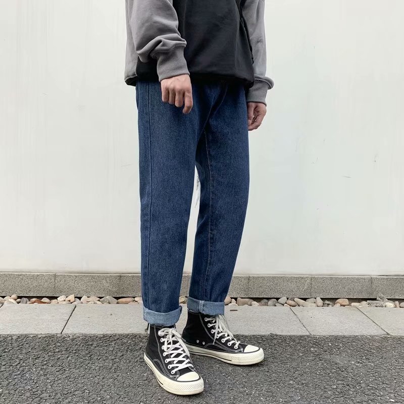 Quần jean nam ống rộng vintage thời trang cho bigsize simple quần bò nam fashion jean unisex quần baggy nam