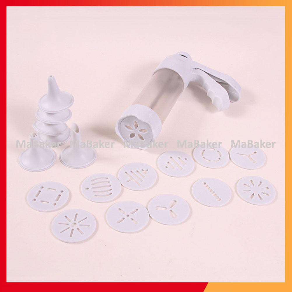 Bộ nhấn tạo hình bánh quy Cookie Press 18 chi tiết loại tốt, cao cấp, bền đẹp, tha hồ sáng tạo - MaBaker