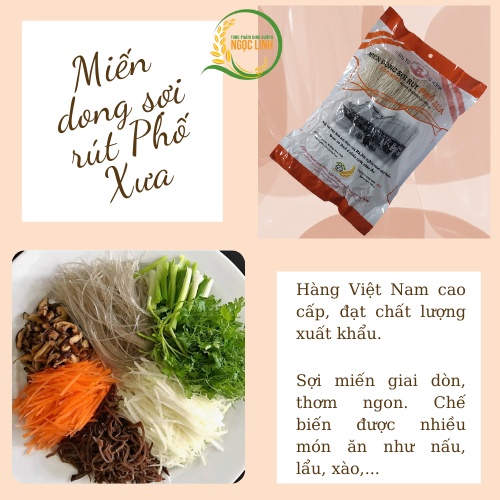 Miến dong sợi rút Phố xưa gói 500gr giòn dai thơm ngon, Thực phẩm dinh dưỡng Ngọc Linh | BigBuy360 - bigbuy360.vn