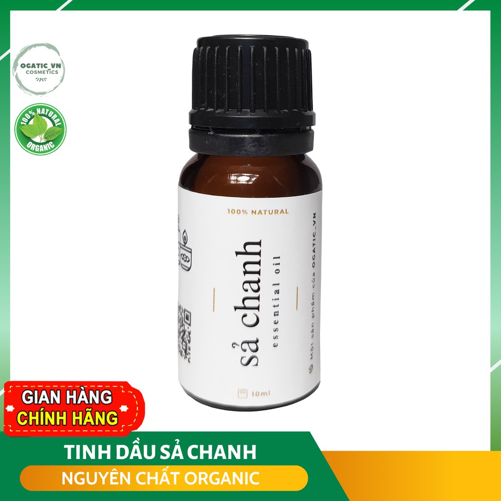 Tinh dầu Sả chanh Ogatic_vn | Lemongrass Essential Oil | Nhập khẩu Ấn Độ |