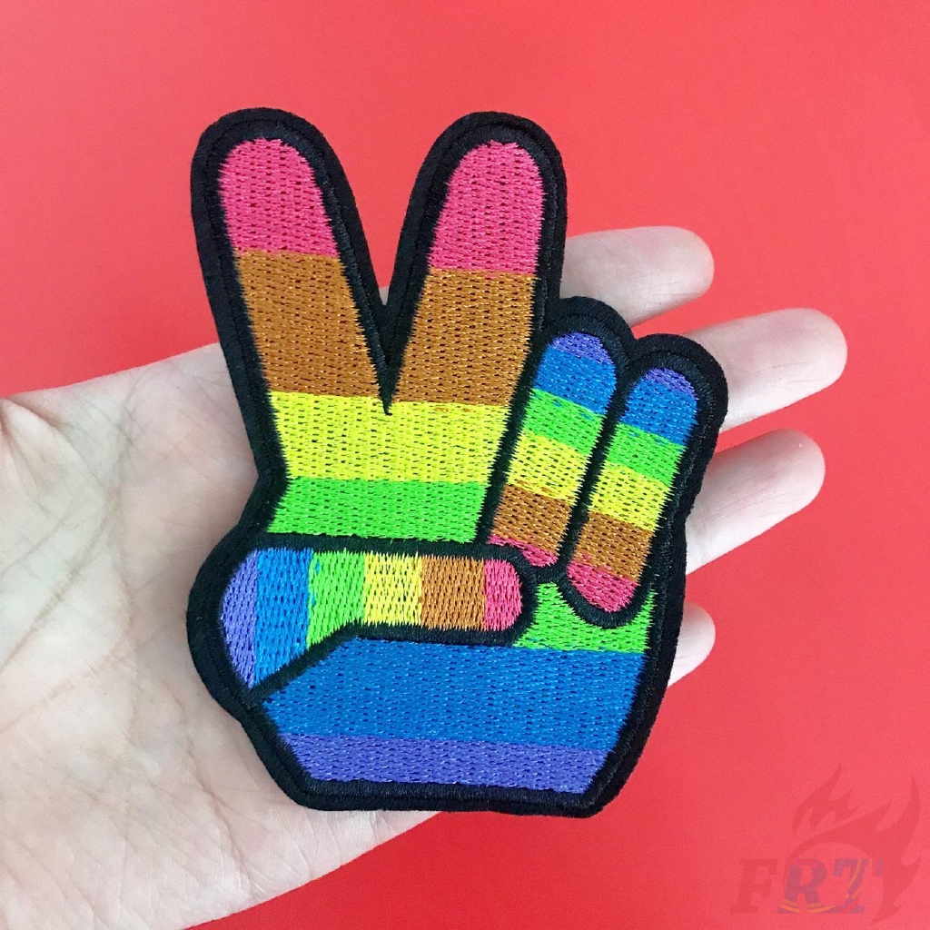&gt; Ready Stock &lt; ☸ INS - Rainbow Patch ☸ 1Pc Diy Sew On Iron On Patch （Rainbow - Series 02）