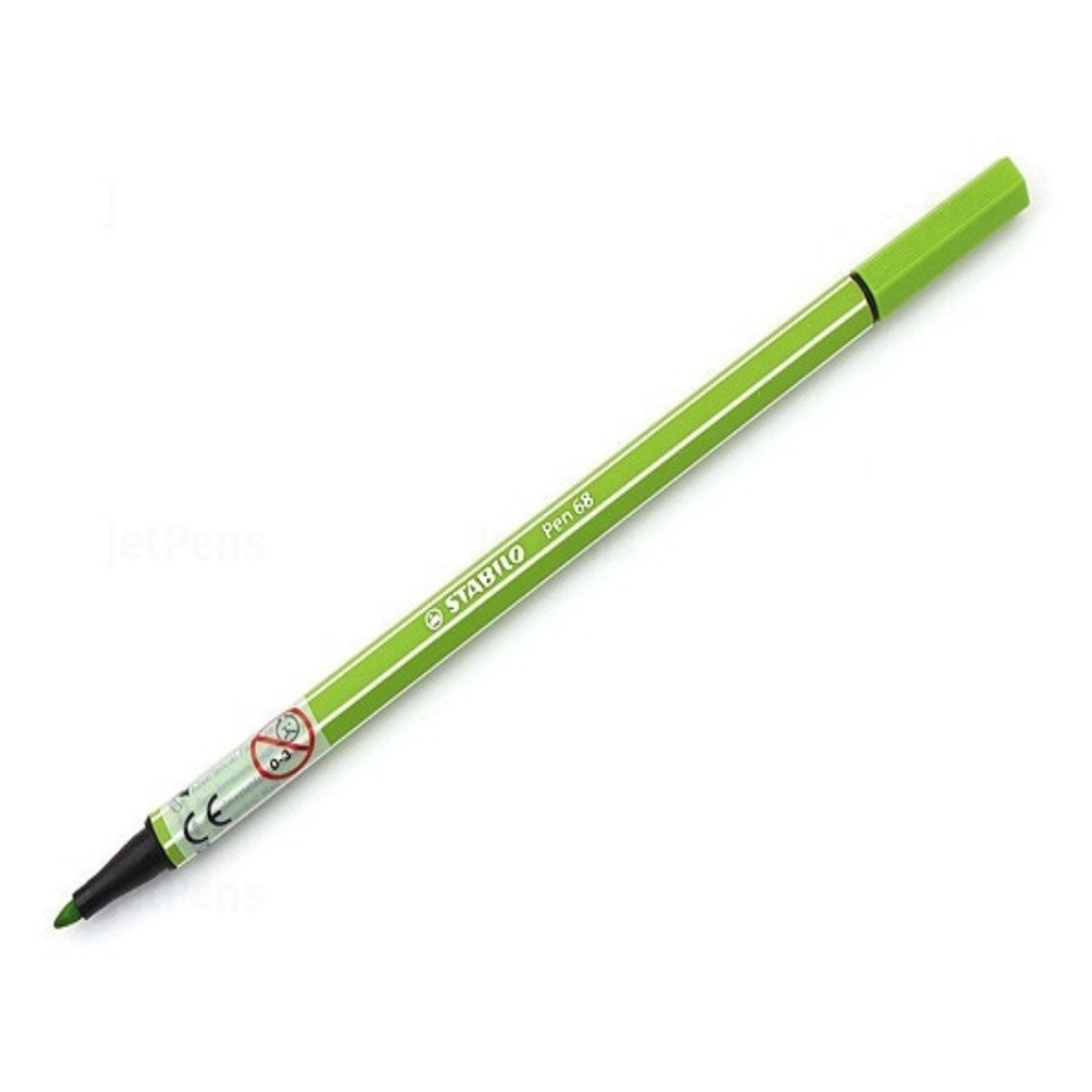 Combo 4 bút lông màu Stabilo Pen 68 Marker – 1.0mm – Yellow Green Colors