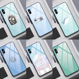 Ốp Lưng Kính Realme 5 5s 5i 5Pro 3 3Pro X 6 6s 7 Reno 2F In Hình CUTE