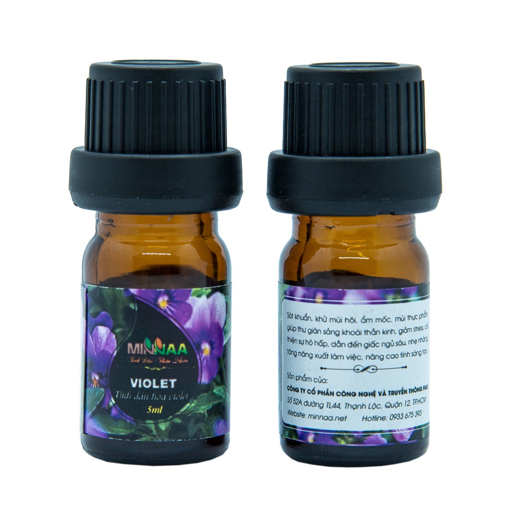 Tinh dầu thiên nhiên Hoa Violet 5ml đuổi muỗi, thơm phòng khử mùi cực tốt