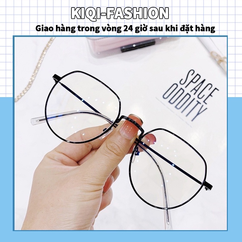 Mắt kính gọng kim loại chống tia bức xạ/ ánh sáng xanh thời trang dành cho nam và nữ