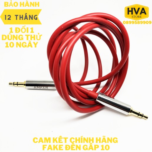 Dây AUX 2 đầu 3.5 chính hãng Anker dài 1,2m