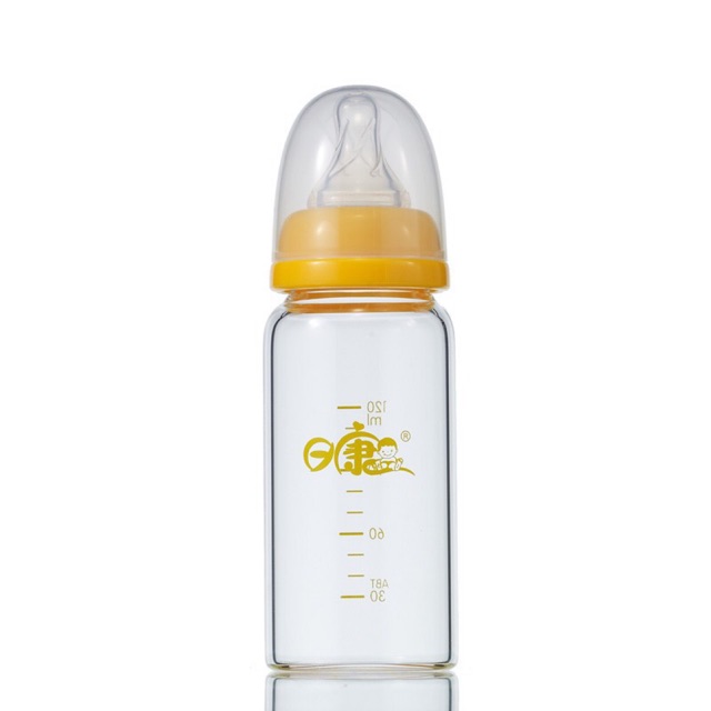 Bình sữa thủy tinh Rikang 120ml/240ml