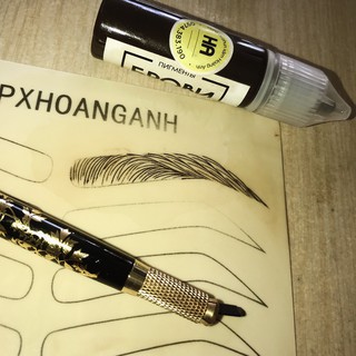 Da trơn - Da ít bột tập xăm có hình lông mày - Dcpxhoanganh