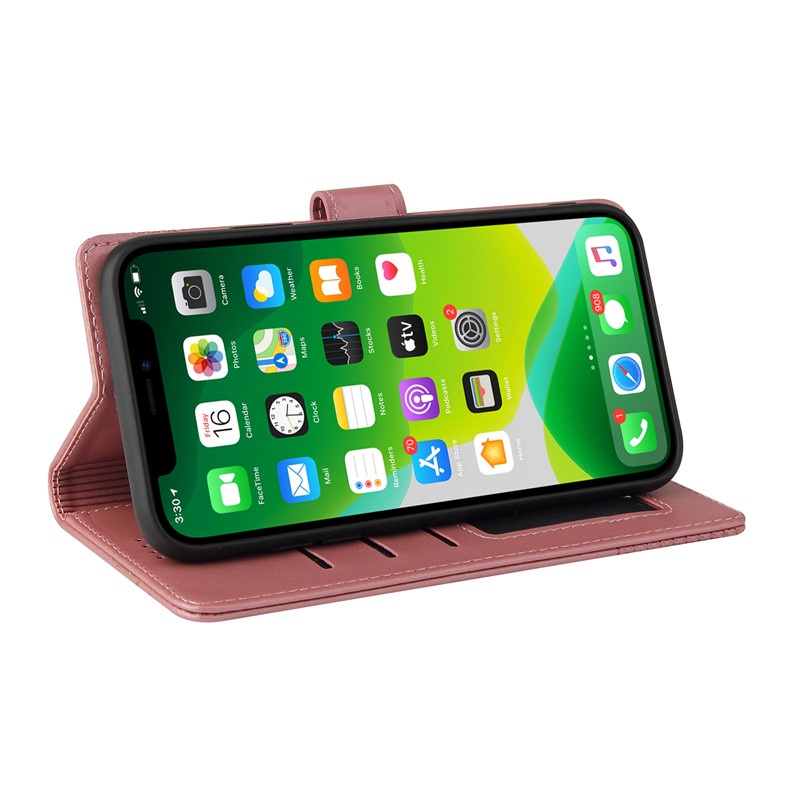 Ốp Điện Thoại Da Ví Lật Có Đế Cho IPhone 14 13 12 Pro Max 13 Mini