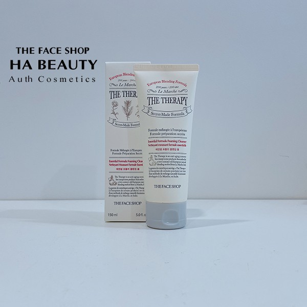 Sữa rửa mặt cấp ẩm chống lão hóa sạch sâu The Face Shop The Therapy Essential Foaming Cleanser 150ml dưỡng ẩm sâu | BigBuy360 - bigbuy360.vn